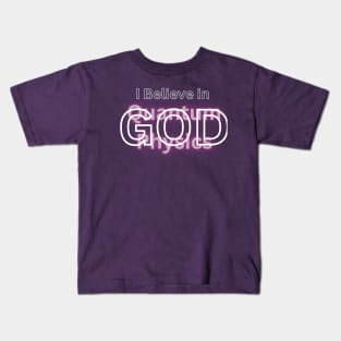 I Believe in GOD / Quantum Physics T-Shirt Kids T-Shirt